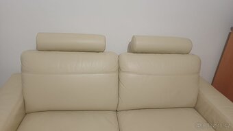 Kožená rozkládací sedačka - 6