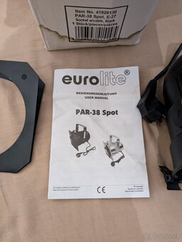 Reflektor Eurolite PAR 38, černý nepoužitý - 6