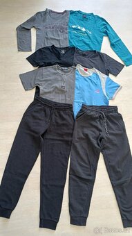 SET: chlapecké tepláky + trička vel. S - 6