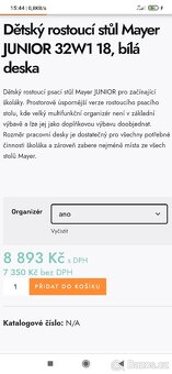 Dětský rostoucí stůl Mayer Junior - 6