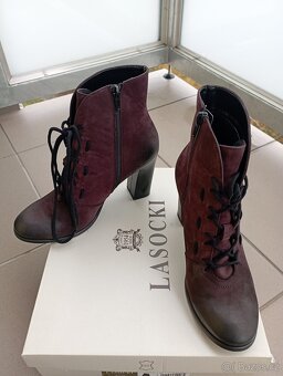 Dámské polokozačky kožené - 6