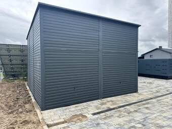 Plechová garáž 6x6m - 6