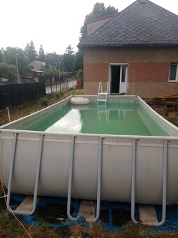 Prodám nadzemní bazén o rozměrech 7 x 3,6 m. + Písková filt - 6