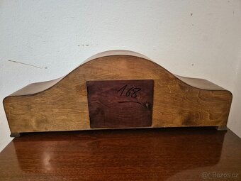 Velké starožitné krbové hodiny art deco - funkční - 6