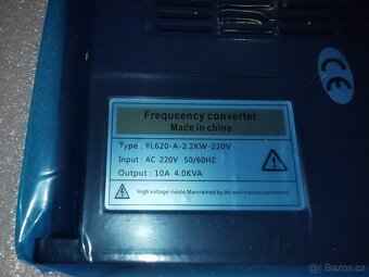 prodám vřeteno 2.2Kw+měnič+kleštiny - 6