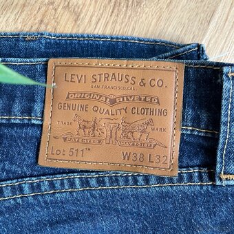 Modré baggy džíny Levis velikosti 38x32 - 6