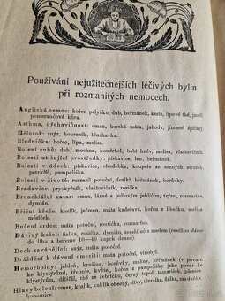 Bylinkářství 1900? Kniha o domacím léčení velmi používaná. - 6