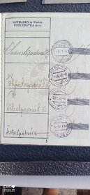 Protektorátní spořitelní knížka.1943. - 6