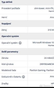 Herní PC - HP Pavilion gaming TG01-1600nc - 6