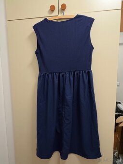 Modré šaty vel 40 - 6
