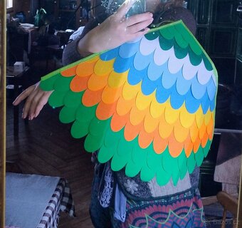 Maska papoušek kostým - 6