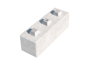 Prodám betonové bloky (lego) + lanová oka - 6