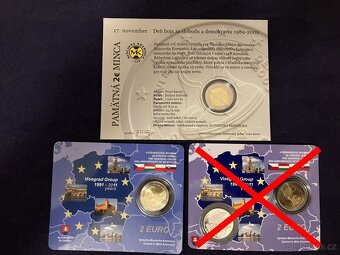 Mincové kartičky - coincards - Slovensko - takmer komplet - 6