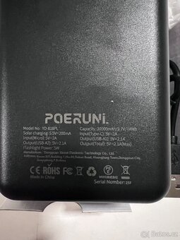 Solární powerbanka POERUNI 20000mAh - 6