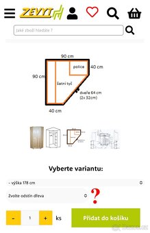 2x rohova satni skrin - masiv borovice - 6