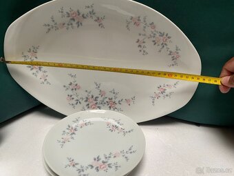 Sada porcelánových táců / podnosů – 5 ks, různé tvary a veli - 6