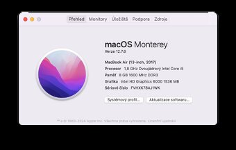 MacBook Air 13" 2017 / 1.8 GHz / 8 GB / 128 GB - 6