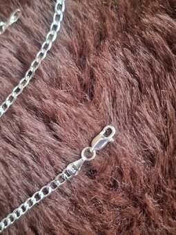 Nový dámský i pánský stříbrný náhrdelník 925 45 cm - 6