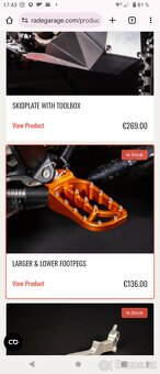 Rade Garage stupacky KTM - 6
