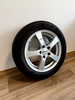 Alu kola + letní pneu, 205 / 55 r 16 - 6