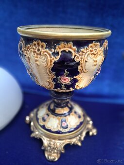 Petrolejová lampa z majoliky 2 - 6