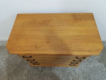 Rustikální šuplíková komoda, nábytek z masívu, - 6