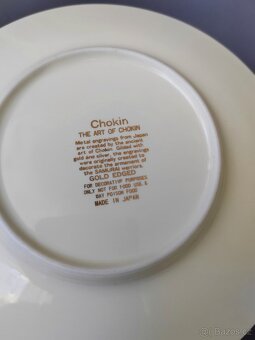 Sada krásných dekorativních talířů "Chokin ART" s 24k zlat - 6