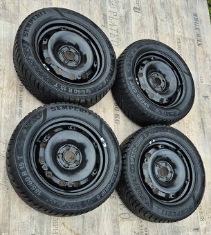 Zimní kola 185/60 R15 – originál VW, 5×112, ET39 - 6