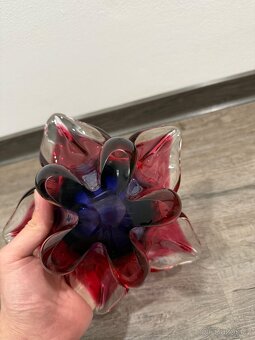 Stará skleněná mísa z hutního skla. J. Hospodka - 6