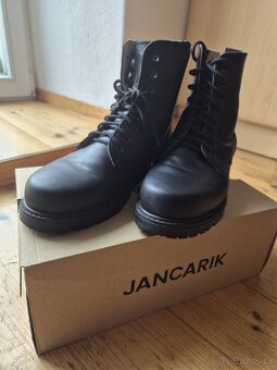 Kožené boty dámské černé JANČAŘÍK - 6