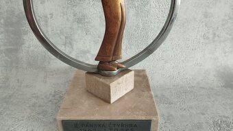Krásná stará sportovní tenisová cena z roku 1942 - 6
