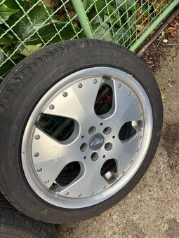 Alu značky FLW 7jx17 ET-30+pneu 215/45 5x100 - 6