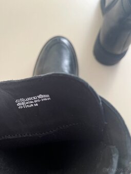 Prodám dámské vysoké, šněrovací, kožené boty vel. 38 - 6