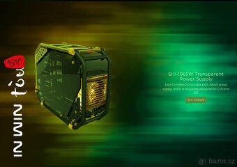 In Win D-FRAME 2.0 black/green + 1065W zdroj D-FRAME 2.0 - 6