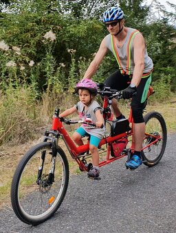Dětský tandem, elektrické dvojkolo Expediční MTB 2–9 let - 6