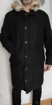 Dlouhá zimní parka s kapucí - 6