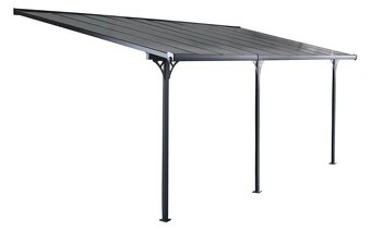 Hliníková Pergola -ROJAPLAST BRUCE J 6,18 x 3,05 x 240/285 - 6