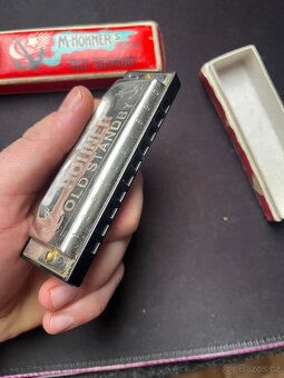 Harmoniky Hohner modrá A, červená C - 6