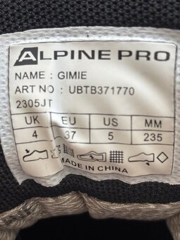 Skoro nové dětské outdoorové boty ALPINE PRO vel 37 - 6