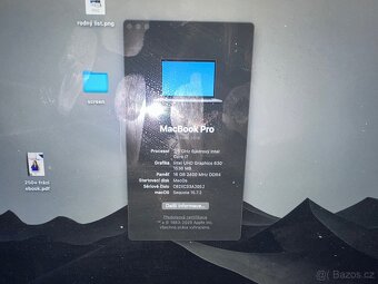 MacBook Pro 15-2018– 6jádro i7 / 16GB RAM / - 6