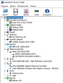 Prodám NTB Lenovo ThinkPad R61 - 6