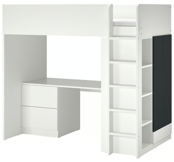 Dětská patrová postel se skříní Ikea Smastad - 6