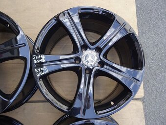 Alu disky černé Mercedes 18", 5x112, ET 43, šíře 8J - 6