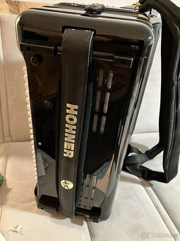 Akordeon, Hohner Morino + V 120 de Luxe, Cassotto, černý - 6