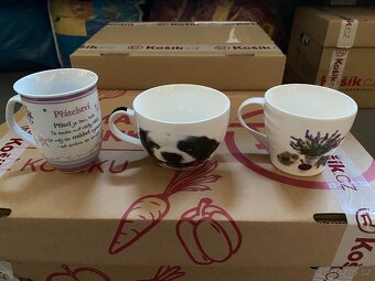 Nové porcelánové hrnky - různé velikosti, motivy - 6