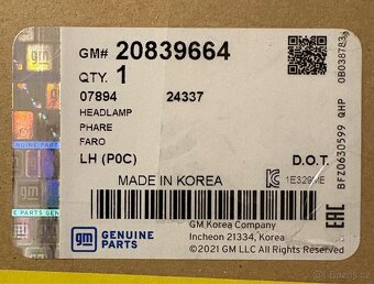 Xenonové levé přední světlo - Opel Antara - 6