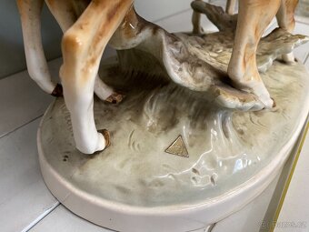 48cm vysoké sousoší srnec a srnka DUX Wanke - 6