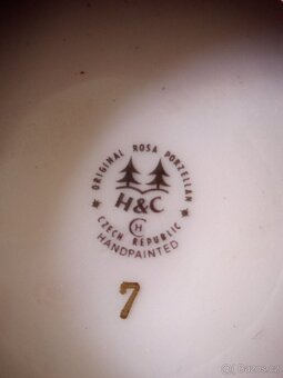 Růžový porcelán H & C - 6