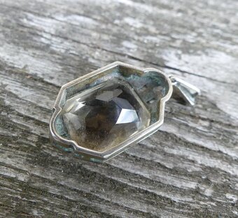 Starožitný stříbrný Art Deco přívěšek - 6