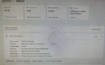 PC RX 6700 XT, Ryzen 5 - specha z duvodu stehovani - 6
